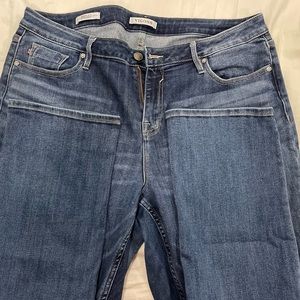 High rise waited jeans